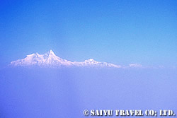 飛行機から望むヒマラヤ山脈
