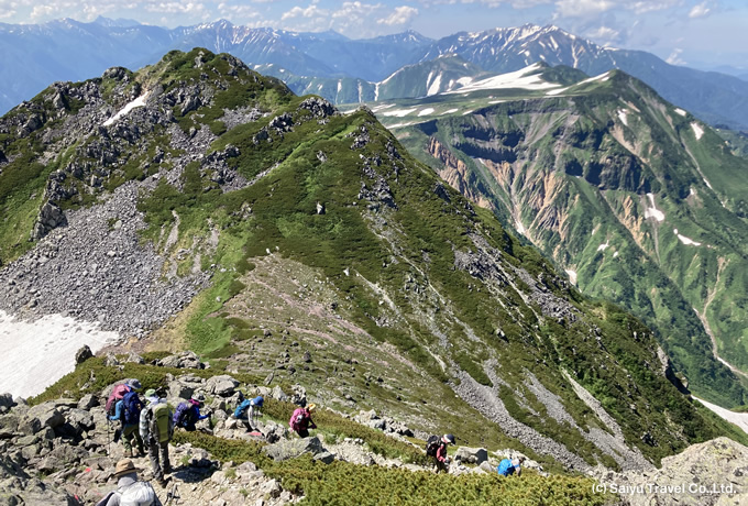 北アルプス縦走 立山三山と静寂の五色ヶ原 薬師岳を越えて折立へ 西遊旅行の添乗員同行ツアー 147号